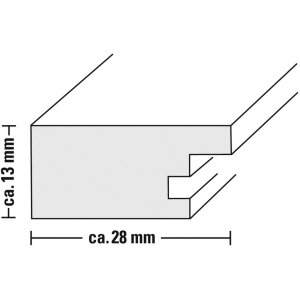 Cornice di legno Skara, betulla, 10 x 15 cm