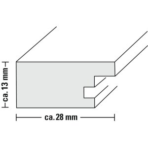 Cornice di legno Skara, betulla, 10 x 15 cm