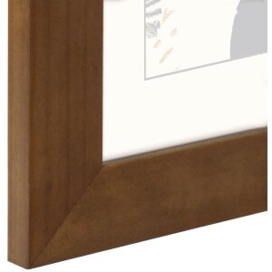 Cornice di legno Skara, noce, 15 x 20 cm