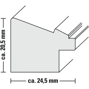 Cornice di plastica Cozy, blu ghiaccio, 30x 40 cm