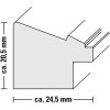 Cornice di plastica Cozy, blu ghiaccio, 30x 40 cm