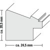 Cornice di plastica Cozy, blu ghiaccio, 30x 40 cm