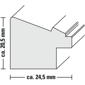 Cornice di plastica Cozy, natura, 13 x 18 cm