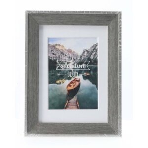 Cornice in plastica Hama grigio Sierra 13x18 cm con passepartout 9x13 cm