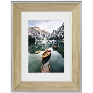 Cornice Sierra in plastica, naturale, 10 x 15 cm