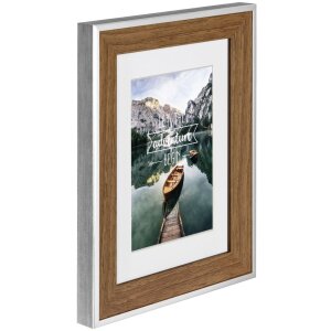 Cornice in plastica Sierra, noce, 20 x 20 cm