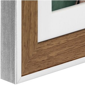 Cornice in plastica Sierra, noce, 20 x 20 cm