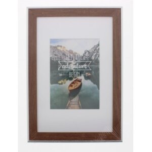 Cornice di plastica Sierra, noce, 20 x 30 cm
