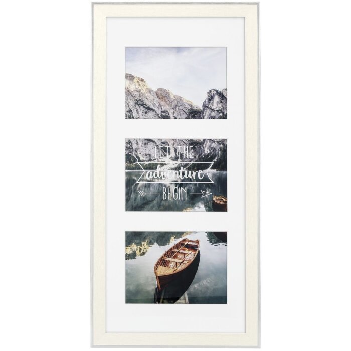 Cornice in plastica galleria Sierra, bianca, 25 x 55 cm (3 immagini)