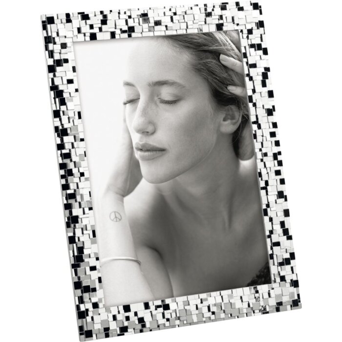 Mascagni A747 Portafoto in metallo 10x15 cm e 13x18 cm argento lucido
