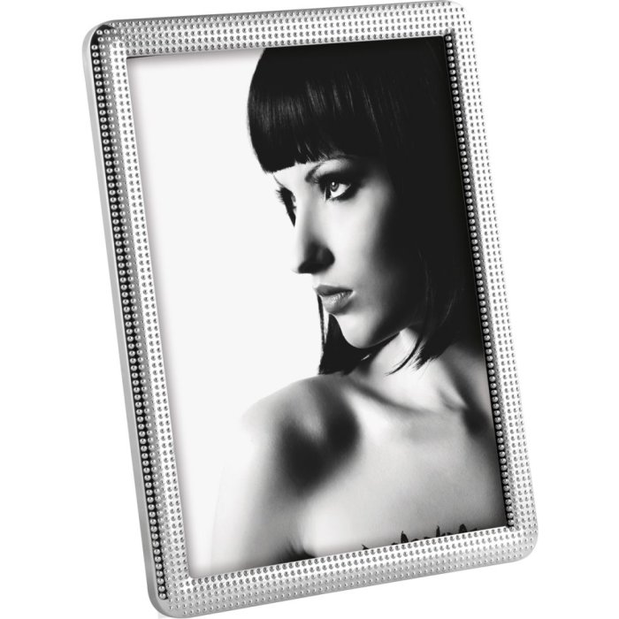 Mascagni Portafoto in metallo A387 Silver Dots 13x18 cm e 15x20 cm