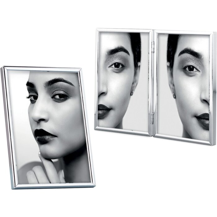 Mascagni 58 Portafoto in metallo da 10x15 cm a 20x30 cm argento lucido