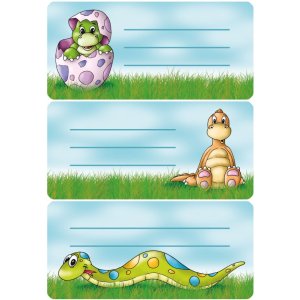 Etichette scuola HERMA scuola dinosauro scintillante