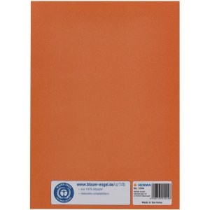 Protezione per libretto in carta DIN A5 arancione