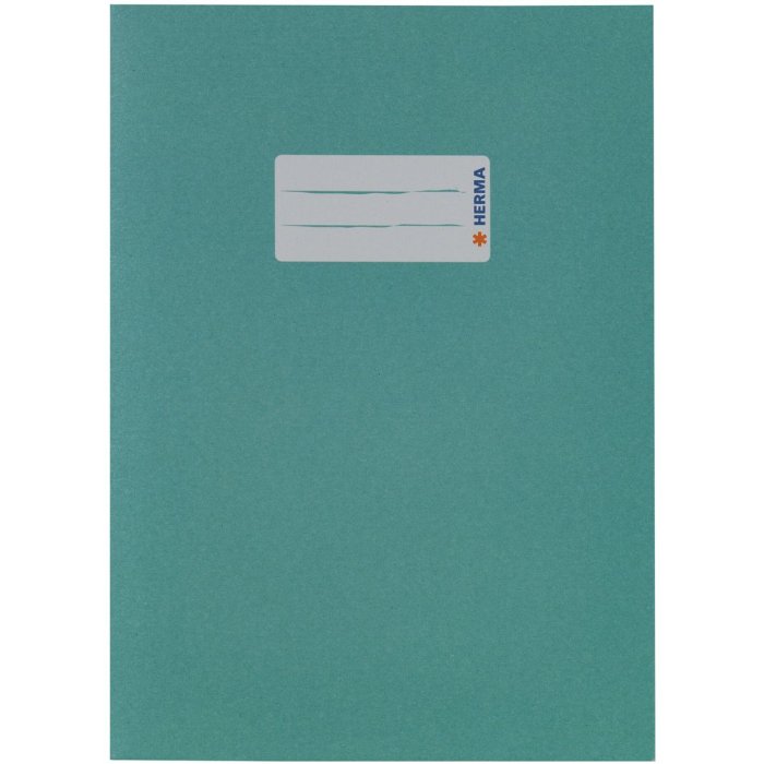 Copertina per cartelle di carta turchese DIN A5