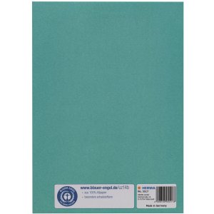 Copertina per cartelle di carta turchese DIN A5