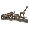 Decorazione animali 5PR0051 bronzo marrone 71x16x34 cm