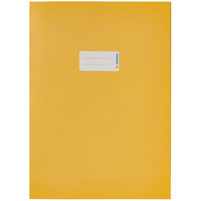 Copertina del quaderno A4 giallo