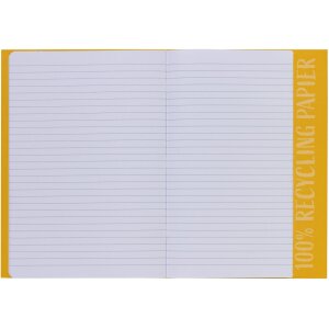 Copertina del quaderno A4 giallo