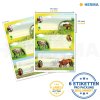Etichette scolastiche cavalli, scintillanti