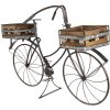 Porta piante Bicycle 5Y0546 marrone 85x30x58 cm