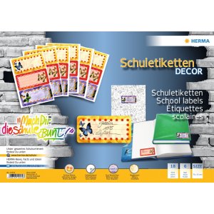 Etichette scolastiche Farfalle, begli mmert