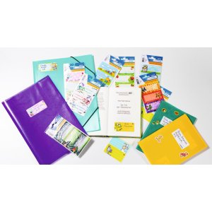 Etichette scolastiche Farfalle, begli mmert