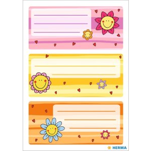 La scuola HERMA etichetta i volti dei fiori della scuola
