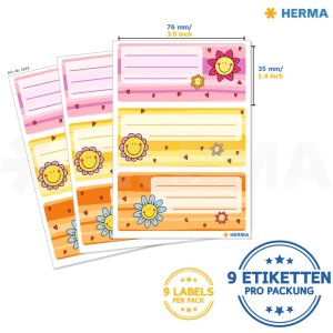La scuola HERMA etichetta i volti dei fiori della scuola