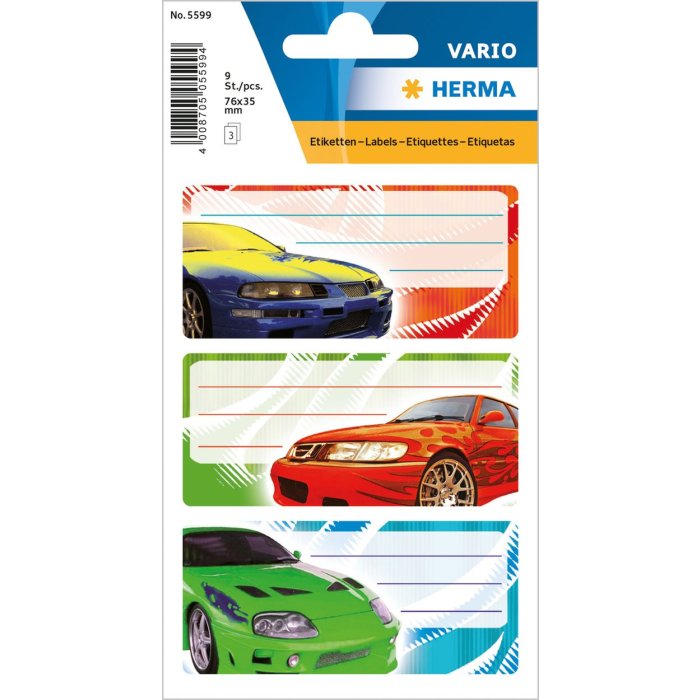 Etichette scolastiche VARIO TUNING 3 fogli