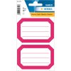 Etichette scolastiche neutre con bordo rosso 82x55 mm