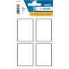Etichette scolastiche con bordo grigio neutro 40x55 mm