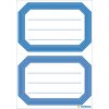 Etichette scolastiche HERMA con bordo blu neutro 82x55 mm