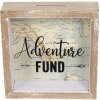 Salvadanaio Adventure Fund 6H1734 marrone 15x5x15 cm