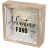Salvadanaio Adventure Fund 6H1734 marrone 15x5x15 cm