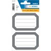 Etichette scolastiche HERMA grigio neutro foderate 82x55 mm
