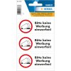 Etichette informative "Si prega di non pubblicare pubblicità"
