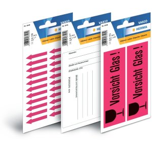 Etichette di sicurezza in vetro 39x118 mm 10 pz.