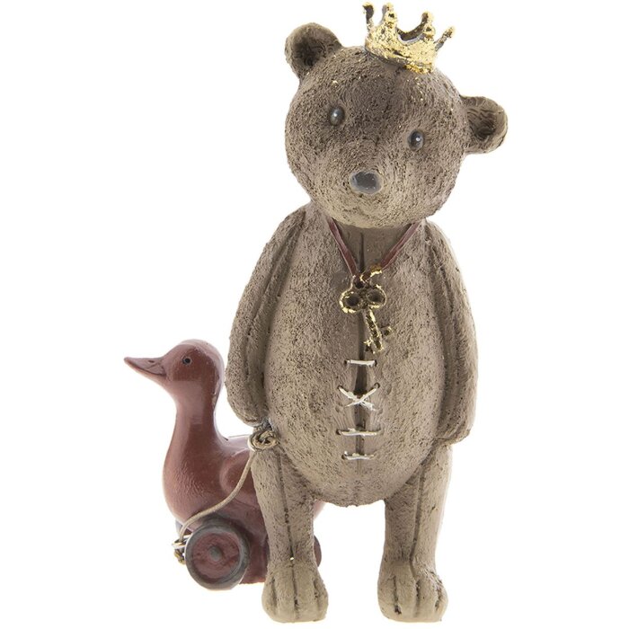 Decorazione Orso 6PR2404 marrone 8x7x13 cm