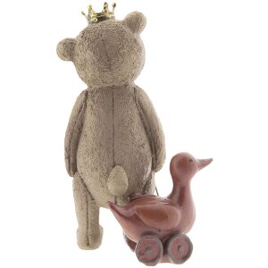 Decorazione Orso 6PR2404 marrone 8x7x13 cm