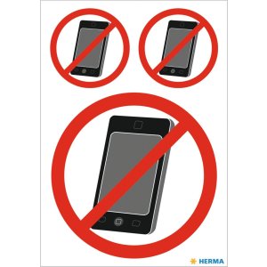 Etichette informative No cellulare resistente alle...