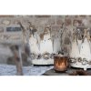 Decorazione corona - porta tealight 6Y2955 Bianco invecchiato Ø 33x24 cm (2)