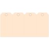 Cartellini 60x120 mm striscia di 4 con occhiello in cartone 1000pz.