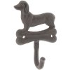Gancio da parete per cani 6Y3044 marrone 10x4x15 cm