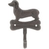 Gancio da parete per cani 6Y3044 marrone 10x4x15 cm