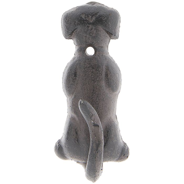 Gancio da parete Dog 6Y3046 marrone 5x4x10 cm
