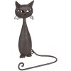 Porta asciugamani ospite Cat 6Y3175 marrone 19x9x28 cm