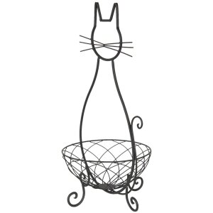 Cestino in ferro Cat 6Y3182 marrone 31x25x55 cm