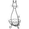 Cestino in ferro Cat 6Y3182 marrone 31x25x55 cm