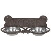 Ciotola per animali 6Y3203 nero - marrone 39x18x12 cm